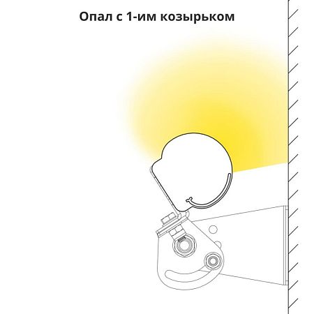 KEO PL Козырек 1 шт. 91мм (KEO PL-ARH-Линия)