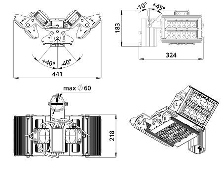 KEO Прожектор KS-K-30-K15