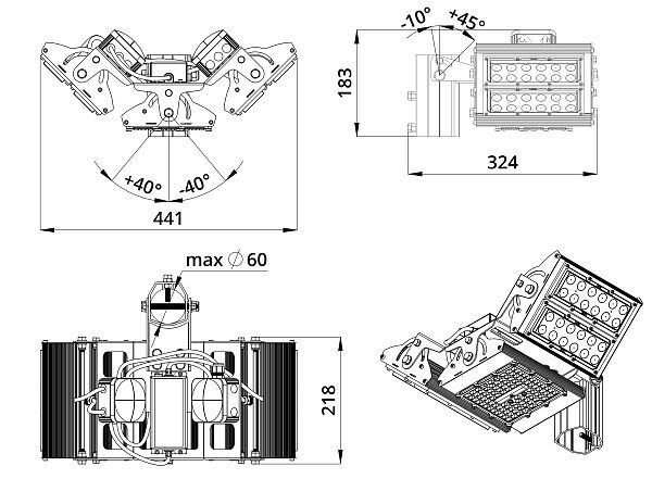 KEO Прожектор KS-K-30-K15