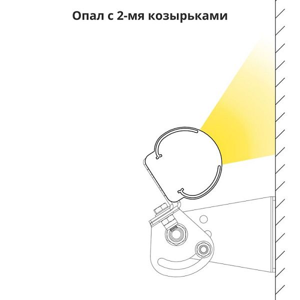 KEO PL Козырек 2 шт. 395мм (KEO PL-ARH-Линия)
