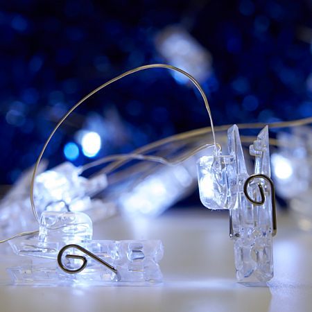 Гирлянда линейная CL573 Прищепки, статичная, 1.8м USB 2700K / 5000К