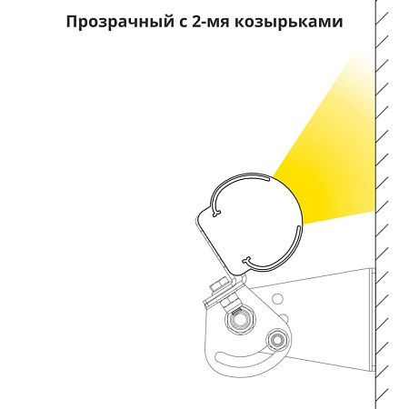 KEO PL Козырек 2 шт. 395мм (KEO PL-ARH-Линия)