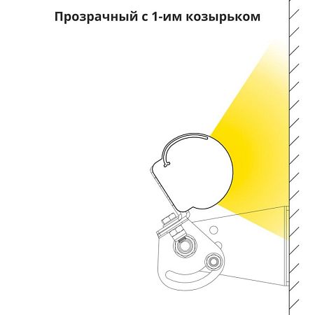 KEO PL Козырек 1 шт. 91мм (KEO PL-ARH-Линия)