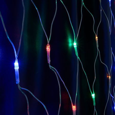 Светодиодная гирлянда CL30 сеть 2х2м + 3м 230V мультиколор